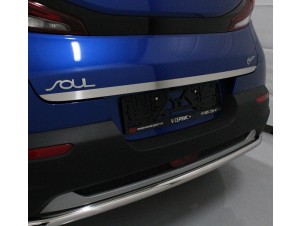 Накладка на заднюю дверь лист шлифованный  для Kia Soul № KIASOUL19-07