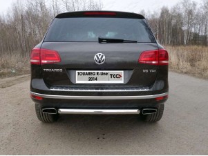 Защита заднего бампера 60 мм для Volkswagen Touareg R-Line № VWTOUARRL14-23