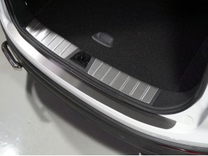 Накладка на задний бампер лист шлифованный  для Geely Coolray № GEELCOOL20-04