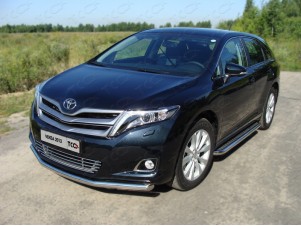 Защита переднего бампера 60 мм для Toyota Venza № TOYVEN13-02