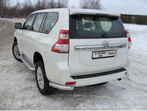 Защита заднего бампера уголки 76 для Toyota Land Cruiser 150 № TOYLC15013-06