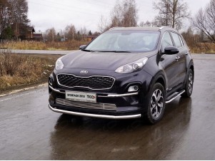 Защита переднего бампера 60 мм для Kia Sportage № KIASPORT18-19