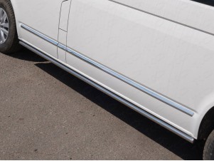 Пороги труба 42 мм для Volkswagen Caravelle T6 Long № VWCARAV17LONG-15