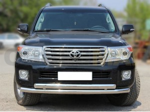 Защита передняя двойная 76-76х43 мм для Toyota Land Cruiser 200 № LCN2013 4.3
