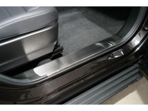 Накладки на пластиковые пороги (лист шлифованный) 2шт для Haval F7 2022 – н.в. HAVF722-07