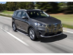Пороги алюминиевые Rival Premium для Kia Sorento Prime № A180ALP.2803.4
