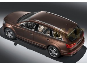 Пороги алюминиевые Rival Black для Volkswagen Touareg/Audi Q7 № A193ALB.5801.3