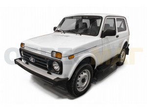 Пороги алюминиевые Rival Black New для Нива ВАЗ 2121 № F128ALB.6004.1
