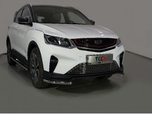 Защита передняя уголки 42 мм для Geely Coolray № GEELCOOL20-27