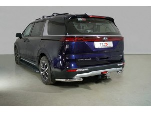 Защита задняя уголки длинные 60 мм для Kia Carnival № KIACAR21-36