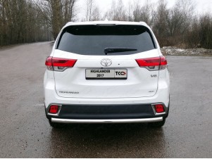 Защита заднего бампера 60 мм для Toyota Highlander № TOYHIGHL17-32