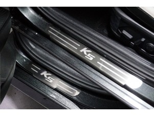 Накладки на пороги лист шлифованный надпись K5  для Kia K5 № KIAK520-10