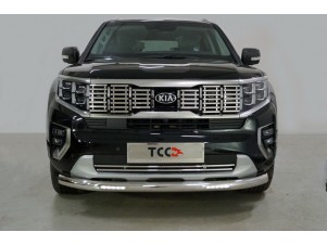 Защита переднего бампера с ДХО 76 мм для Kia Mohave № KIAMOH20-14