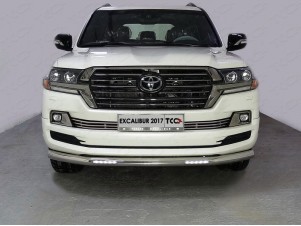 Решетка радиатора 12 мм для Toyota Land Cruiser 200 Excalibur № TOYLC200EXCAL17-22