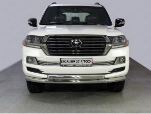 Защита решетки радиатора 16 мм для Toyota Land Cruiser 200 Excalibur № TOYLC200EXCAL17-23