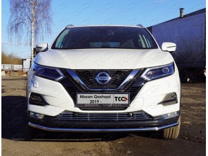 Защита переднего бампера 42 мм для Nissan Qashqai № NISQASH19-14