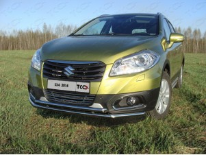 Защита передняя двойная 42-42 мм для Suzuki SX4 New № SUZSX414-03