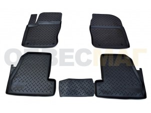 Коврики в салон Norplast полиуретан чёрные для Ford Focus 3 № NPL-Po-22-18