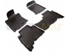 Коврики в салон Norplast полиуретан чёрные 5 мест для Toyota Land Cruiser 150 № NPL-Po-88-54
