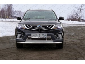 Защита переднего бампера 60 мм для Geely Emgrand X7 № GEELEMGX718-11
