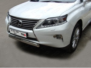 Защита передняя овальная 75х42 мм для Lexus RX-350 № LEXRX35012-05