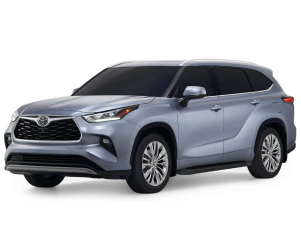 Порог-площадка "Black" F180ALB + комплект крепежа для Toyota Highlander 2020-н.в. №F180ALB.5711.1