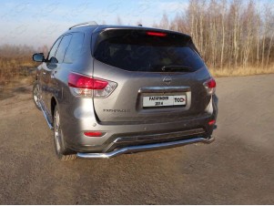 Защита заднего бампера 60 мм для Nissan Pathfinder № NISPAT14-17