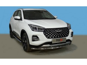 Защита передняя нижняя 42,4 мм для Chery Tiggo 4 Pro 2020 – н.в. CHERTIG4P22-07