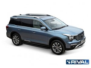 Порог-площадка "Premium-Black" A180ALB Rival для GAC GS8 2019-н.в. №A180ALB.9201.1