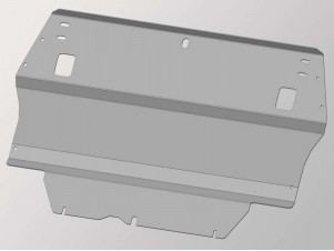 Защита картера ТСС алюминий 4 мм для Skoda Yeti/Octavia/Superb/Volkswagen Caddy/Golf/Jett № ZKTCC00143