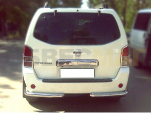 Защита задняя уголки 76 мм для Nissan Pathfinder № NP 3.3.1