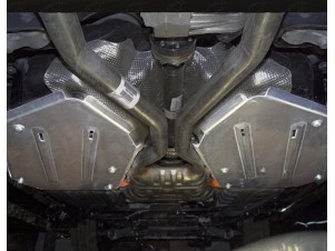 Защита бака ТСС алюминий 4 мм комплект из 2 шт для Jeep Grand Cherokee № ZKTCC00355