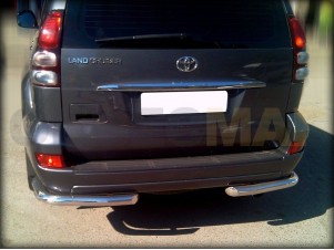 Защита задняя уголки 76 мм для Toyota Land Cruiser 200 Executive № LCN2016_8.1EX