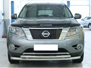 Защита передняя двойная 60-53 мм для Nissan Pathfinder № NP14_1.1