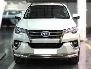 Защита передняя двойная 76-60 мм для Toyota Fortuner № TF17_1.1