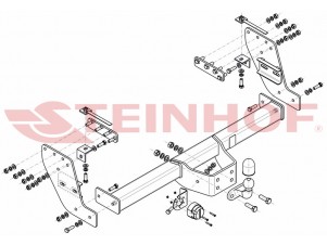 ТСУ Фаркоп Steinhof шар F для Mitsubishi L200 № M-334
