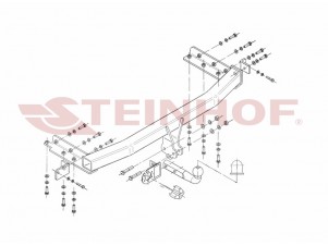 ТСУ Фаркоп Steinhof шар A для Nissan X-Trail T30 № N-100