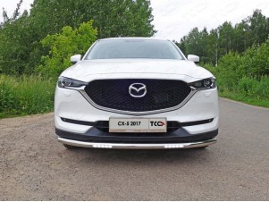 Защита переднего бампера с ДХО 60 мм для Mazda CX-5 № MAZCX517-34