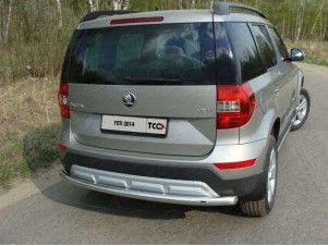Защита заднего бампера 60 мм для Skoda Yeti № SKOYET14-12