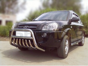 Кенгурятник передний с защитой 60 мм для Hyundai Tucson № HNT 1