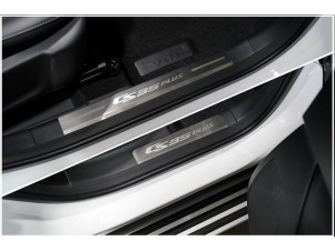 Накладки на пластиковые пороги (лист шлифованный CS35 plus) 4шт для Changan CS35 plus 2WD 1.5T I Рестайлинг 2021 – н.в. CHANCS35PL23-05