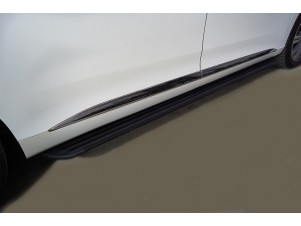 Пороги алюминиевые "Slim Line Black" 2020 мм для GAC GN8 2020 – н.в. GACGN821-05B