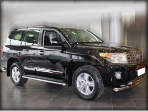 Защита штатного порога 43 мм под порог для Toyota Land Cruiser 200 № LCN2012_7.1