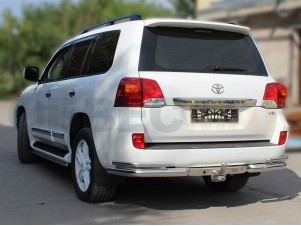 Защита задняя уголки двойные 76-43 мм для Toyota Land Cruiser 200 № LCN2013 8.2