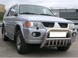 Кенгурин 76 мм с защитой картера 43 мм для Mitsubishi Pajero Sport № MPS 1
