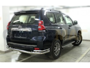 Защита задняя с уголками 76-43 мм для Toyota Land Cruiser Prado 150 № LCPR17_3.3