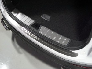 Накладка на задний бампер лист шлифованный надпись Coolray  для Geely Coolray № GEELCOOL20-06