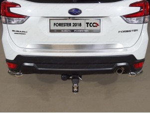 Накладка на заднюю дверь шлифованный лист для Subaru Forester SK № SUBFOR18-06