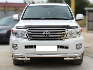 Защита передняя двойная 76-60 мм для Toyota Land Cruiser 200 № LCN2012_3.1.1