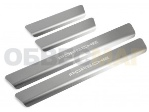 Накладки на пороги Rival с надписью, 4 шт для Porsche Cayenne № NP.4601.3